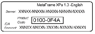   Citrix MetaFrame Feature Release 2
