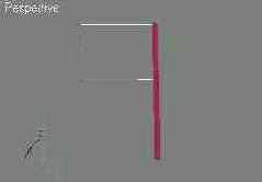 Рис. 17.22. Объект Rectangle совмещен с флагштоком