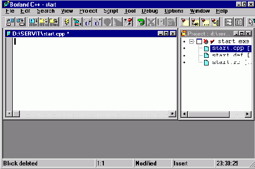 Программирование на С++ с помощью компилятора Borland C++ 5.02 и библиотеки OWL 5.00
