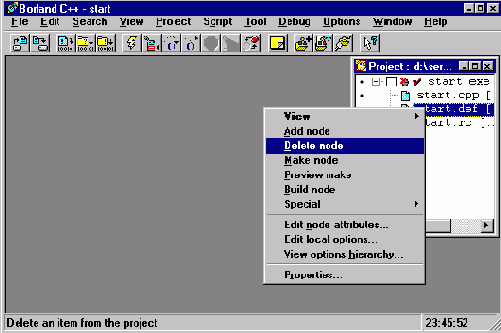 Программирование на С++ с помощью компилятора Borland C++ 5.02 и библиотеки OWL 5.00