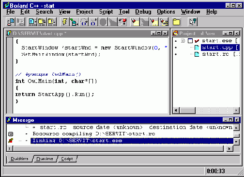 Программирование на С++ с помощью компилятора Borland C++ 5.02 и библиотеки OWL 5.00