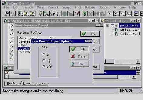 Программирование на С++ с помощью компилятора Borland C++ 5.02 и библиотеки OWL 5.00