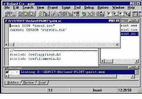 Программирование на С++ с помощью компилятора Borland C++ 5.02 и библиотеки OWL 5.00